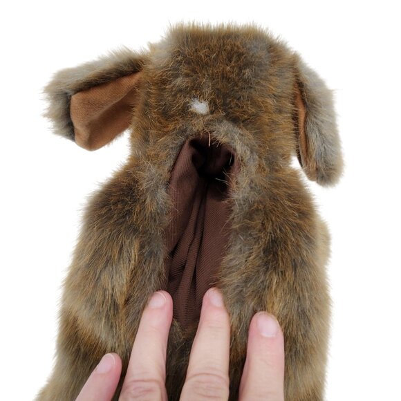 Folkmanis Sitting Dog Hand Puppet, Brown very well made - Picture 3 of 7